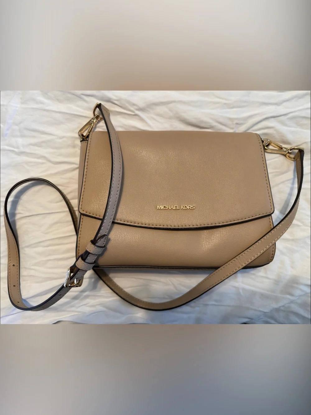 Michael Kors Taupe Crossbody Bag